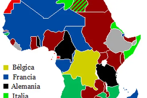 Map: Colonias En Africa 1914 Mapa