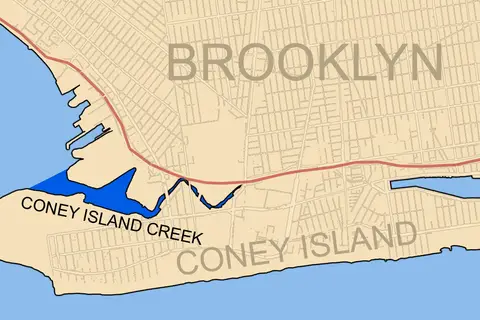 Map: Coney Island Creek Brooklyn Ny Map