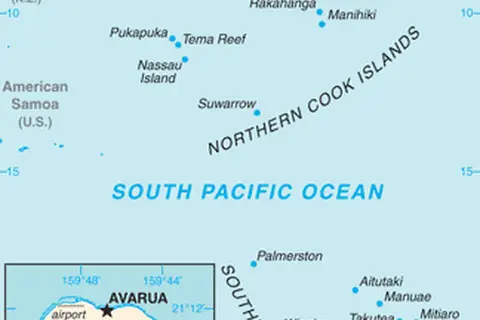 Map: Cook Islands New Zealand Map