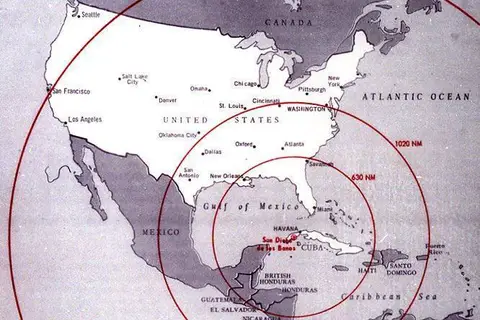 Map: Cuban Crisis Map Missile Range
