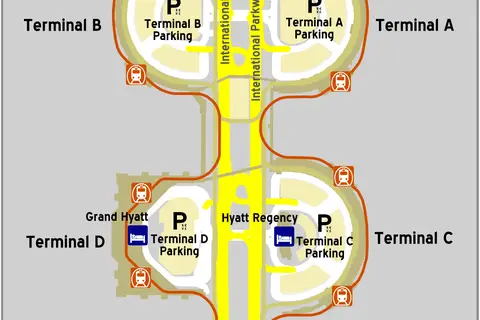 Map: Dallas Ftworth Airport Map