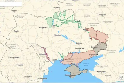 Map: Deepstatemaplive Map on 25 April 2022