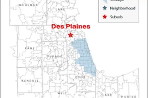 Map: Des Plaines Regional Map