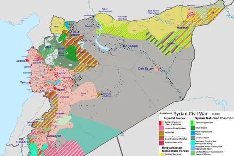 Map: Detailed Territorial Control map of Syria