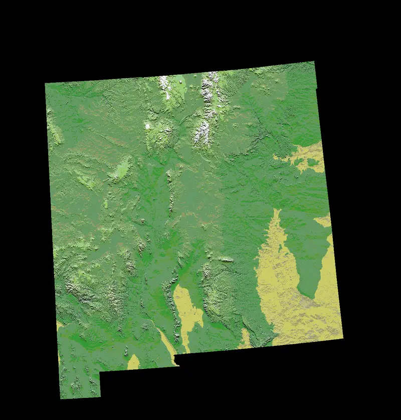 Map: Digitalelevationmapnewmexico