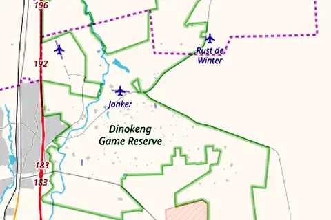Map: Dinokeng Map