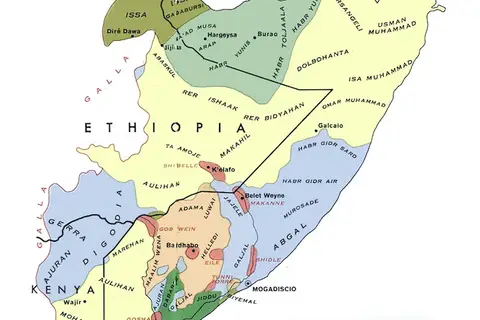 Map: Distribution of Somali Clans and non-Somali minorities in Greater Somalia – the Reasons Behind the Collapse of a Nation