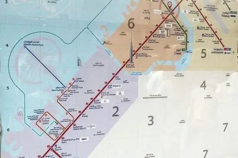 Map: Dubai Metro Map 2023