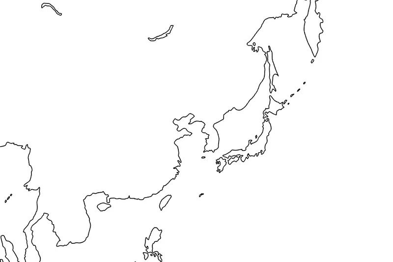 Map: East Asia Map Blank