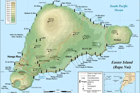 Map: Easter Island Mapen