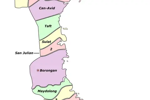 Map: Eastern Samar Labelled Map