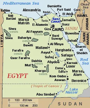 Map: Egyptregionmapcities2