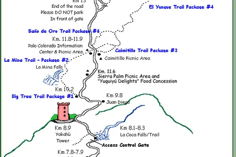 Map: El Yunque Trails Map