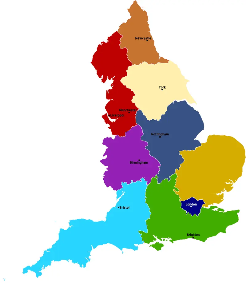 Map: England Map