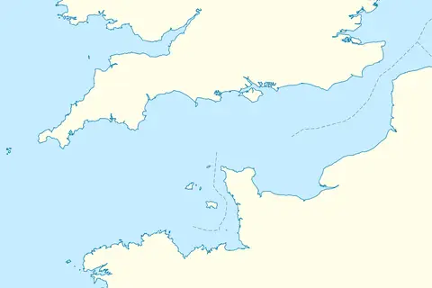 Map: English Channel Location Map