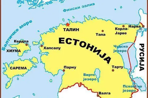 Map: Estonija Mapa