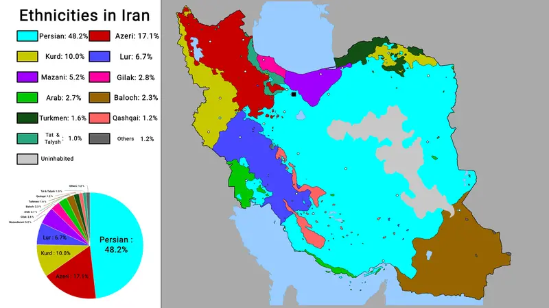 Map: Ethnic Map of Iran