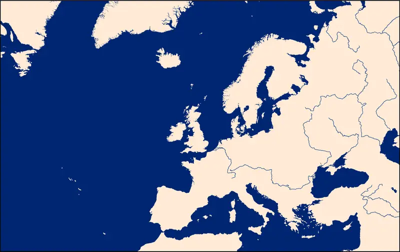 Map: Europe and North Atlantic Map