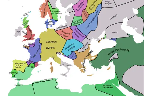 Map: Europe Map 1092