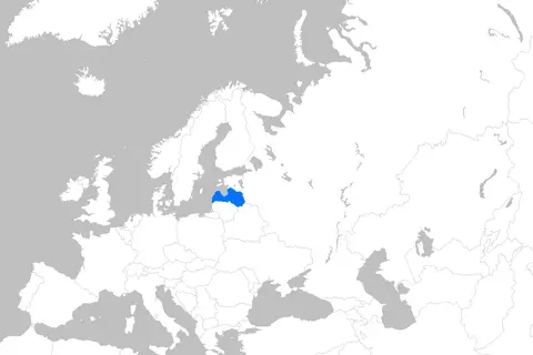Map: Europe Map Latvia