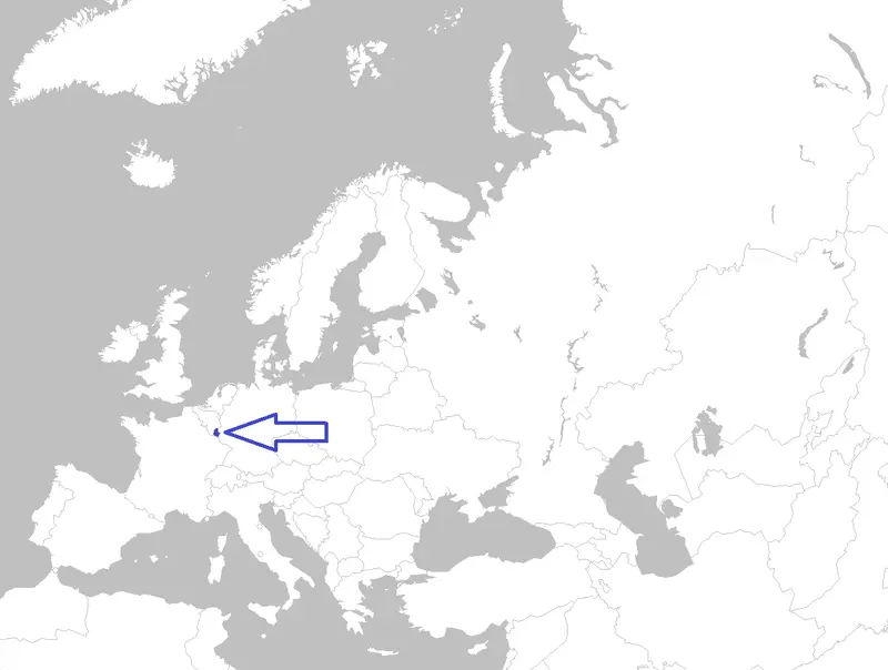 Map: Europe Map Luxembourg