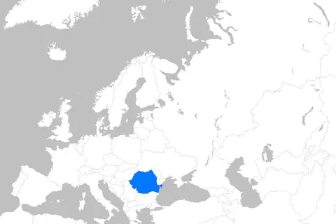 Map: Europe Map Romania