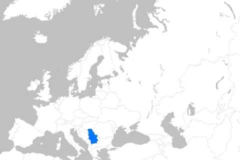 Map: Europe Map Serbia