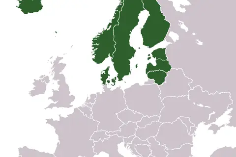 Map: Europe Northeuropean Countries Map