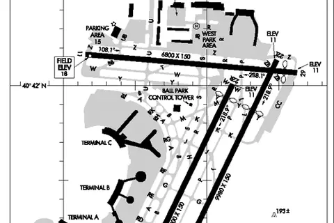 Map: Ewr Airport Map