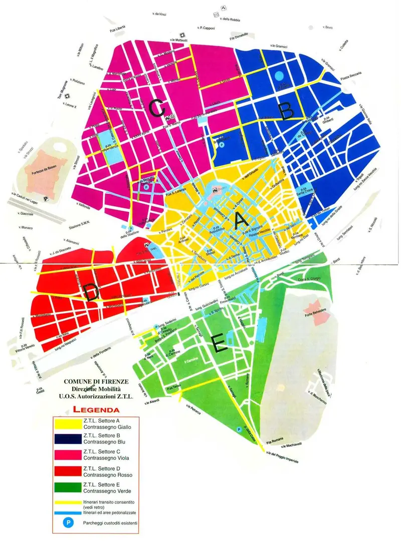 Map: Firenze Ztl Map