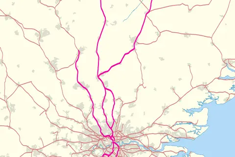 Map: First Capital Connect Route Map 2010