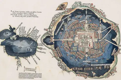 Map: First European Map of Tenochtitlan