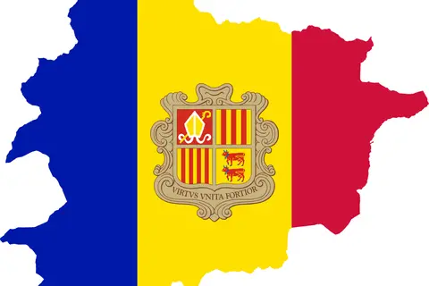 Map: Flag Map of Andorra