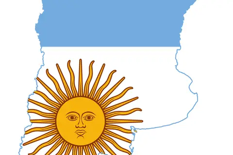 Map: Flag Map of Argentina