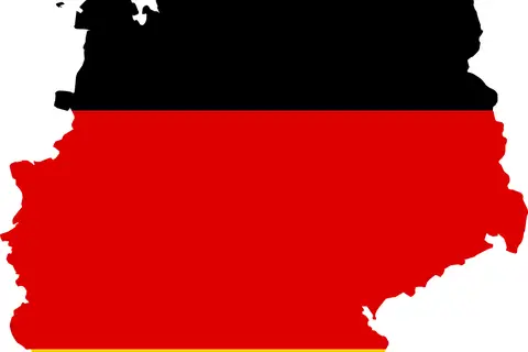 Map: Flag Map of Germany