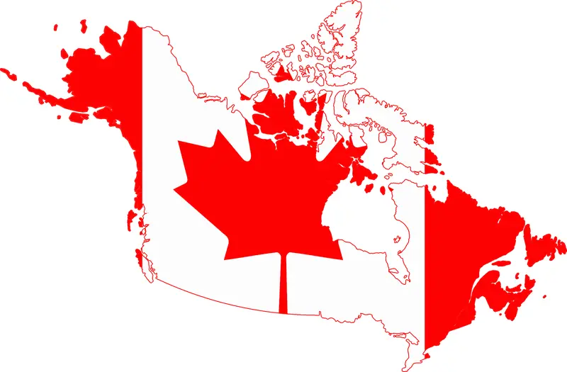 Map: Flag Map Of Greater Canada