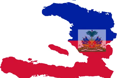 Map: Flag Map of Haiti