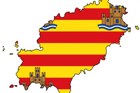 Map: Flag Map of Ibiza