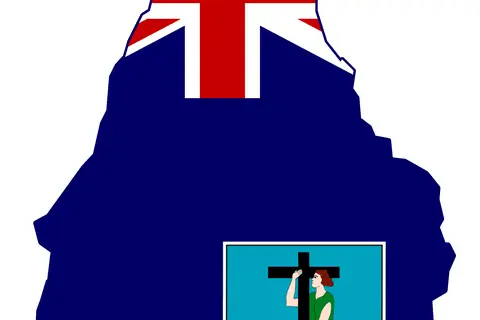 Map: Flag Map of Montserrat