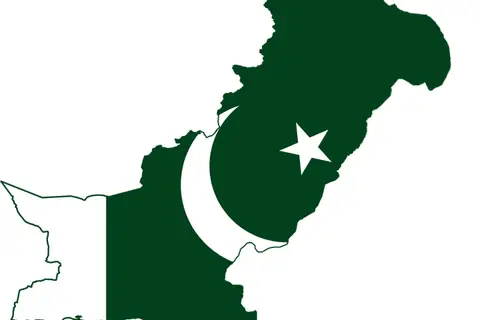 Map: Flag Map of Pakistan