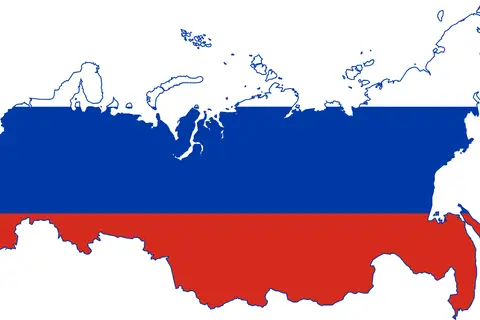 Map: Flag Map of Russia Claims