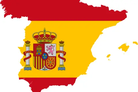 Map: Flag Map of Spain