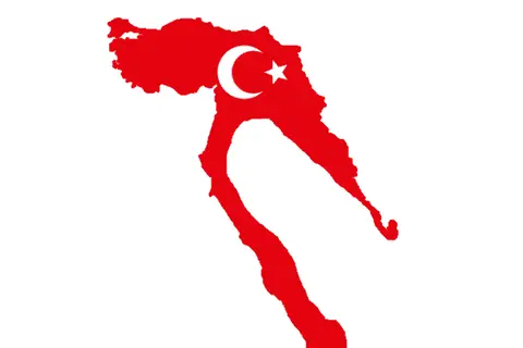 Map: Flag Map of the Ottoman Empire 1914
