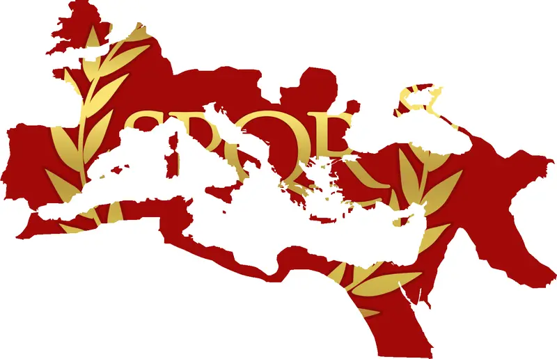 Map: Flag Map of the Roman Empire