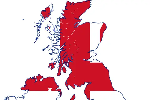 Map: Flag Map of the United Kingdom 18011922