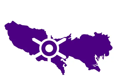 Map: Flag Map of Tokyo Prefecture