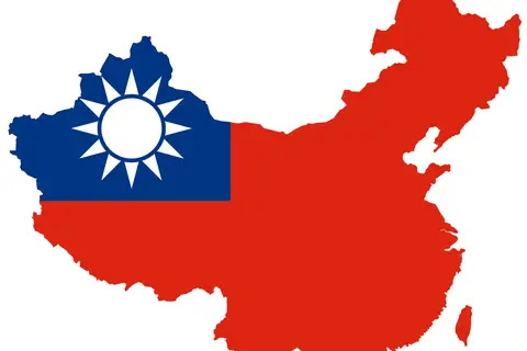 Map: Flag Map of Unified China Republic of China