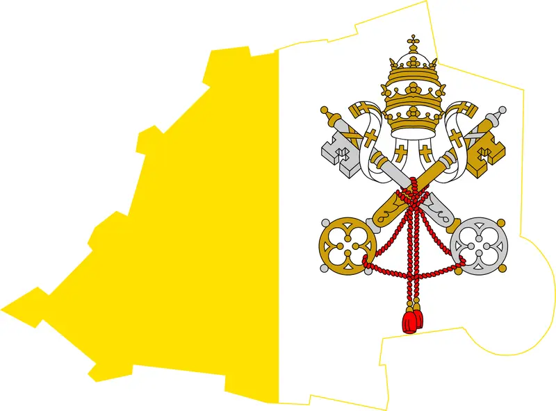 Map: Flag Map of Vatican City