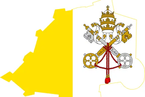 Map: Flag Map of Vatican City