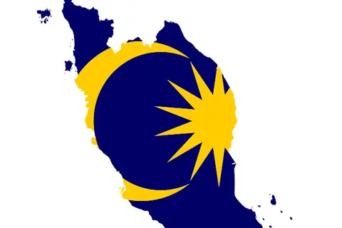 Map: Flag Map of West Malaysia